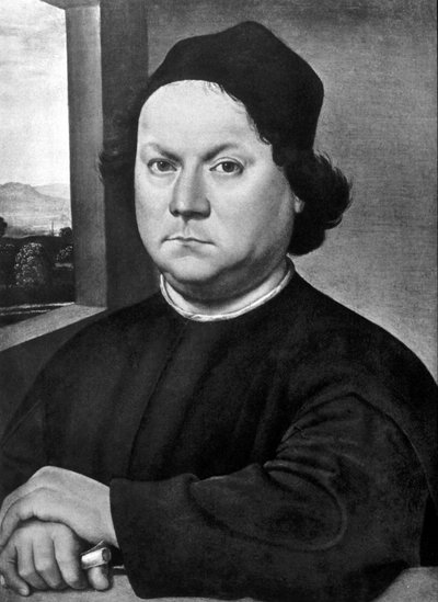 Porträtt av Andrea del Verrocchio av Lorenzo di Credi. 1485 omgivning. Musee des Offices, Florens av Lorenzo di Credi