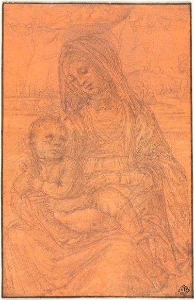 Jungfrun och barnet, ca. 1510. av Lorenzo di Credi