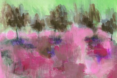 Abstrakt rosa landskap av Lori Ann Folz
