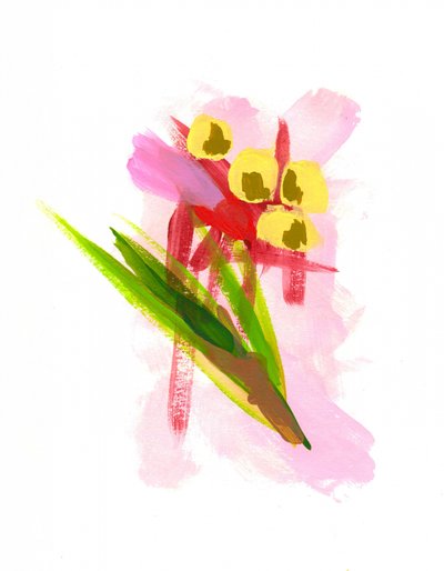 Färgglada abstrakta blommor av Lori Ann Folz