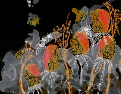 Mörkguldfärgade blommor av Lori Ann Folz