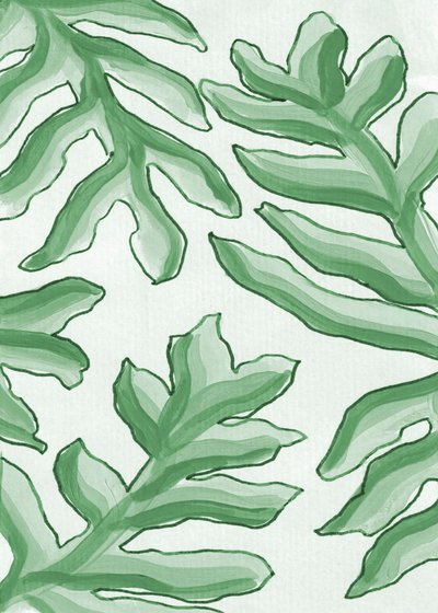 Vajande gröna blad av Lori Ann Folz