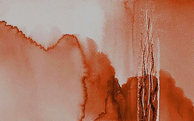 Terrakotta – abstrakt flöde av Lori Ann Folz