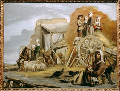 Hövagnen... av Louis (attr. to) Le Nain