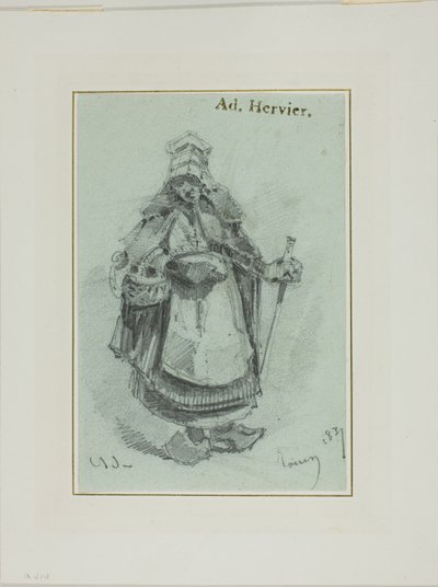 Bondekvinna av Louis Adolphe Hervier
