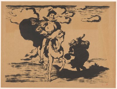 Ryttare och tiggare av Louis Anquetin