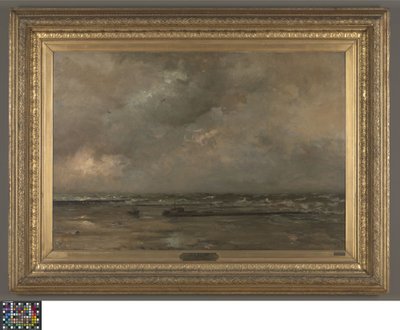 Seascape på De Panne av Louis Artan de Saint-Martin