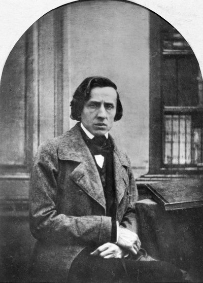 Den polske kompositören och pianisten Frederic Chopin av Louis Auguste Bisson