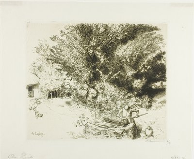 Vid brunnen av Louis Auguste Lepère