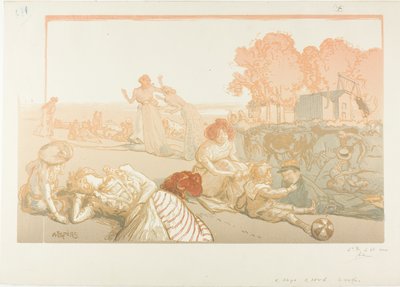 Modern bukolisk av Louis Auguste Lepère
