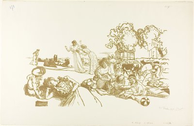 Modern bukolisk av Louis Auguste Lepère