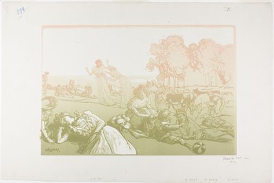 Modern bukolisk av Louis Auguste Lepère