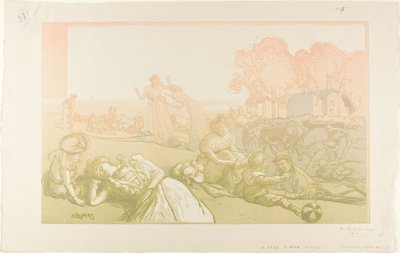 Modern bukolisk av Louis Auguste Lepère