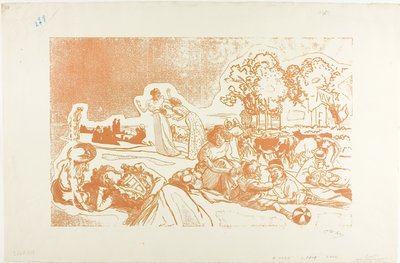 Modern bukolisk av Louis Auguste Lepère