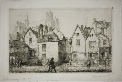 Gamla hus, Amiens av Louis Auguste Lepère