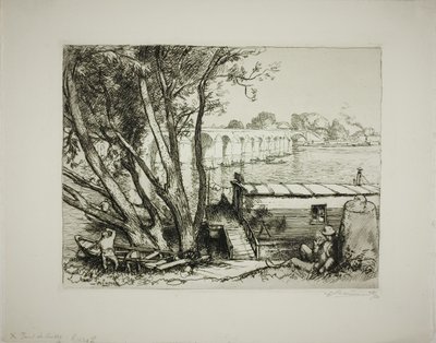 Poissy av Louis Auguste Lepère
