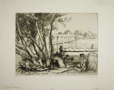 Poissy av Louis Auguste Lepère