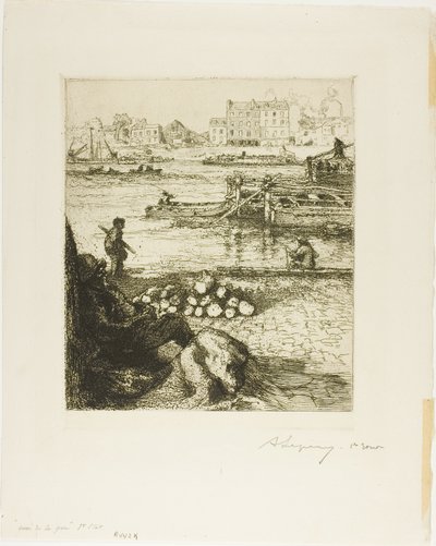Allmänna kajen, Quai de la Gare av Louis Auguste Lepère