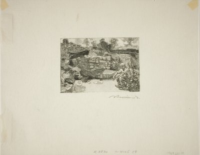 Stenbrottsmannens stuga av Louis Auguste Lepère