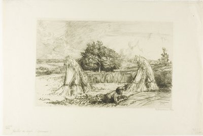 Skivor av råg av Louis Auguste Lepère