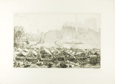 Den stora äppelmarknaden av Louis Auguste Lepère