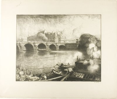 Pont Neuf, Paris av Louis Auguste Lepère