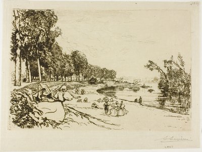 Vägen till Billancourt av Louis Auguste Lepère