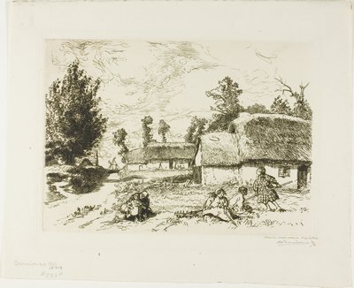 Två stugor av Louis Auguste Lepère