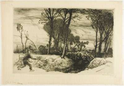 Vinterkväll av Louis Auguste Lepère