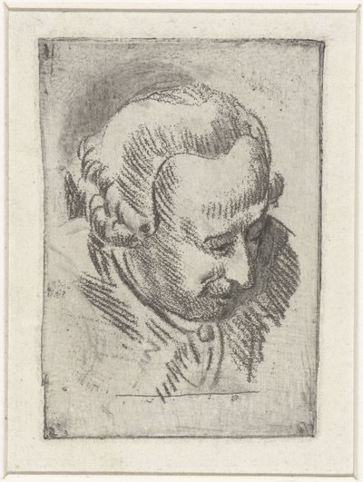 Huvudstudie av Jean Baptiste Coclers av Louis Bernard Coclers