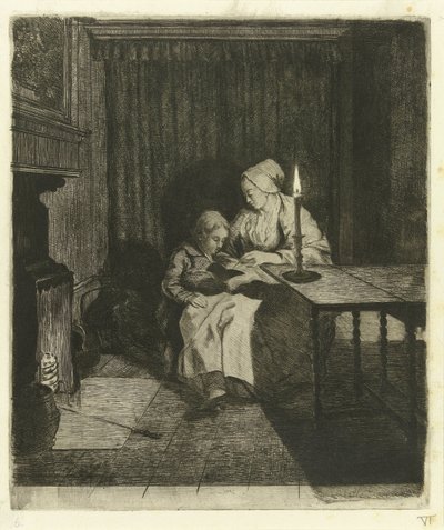 Mamma lär sin son L