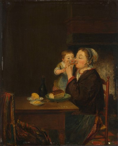 Mor och barn av Louis Bernard Coclers