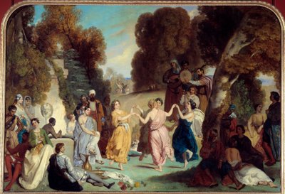 Musernas dans Målning av Louis Boulanger (1806-1867) 1851 Sön. 2,2x3,25 m Paris, Carnavalet Museum av Louis Boulanger
