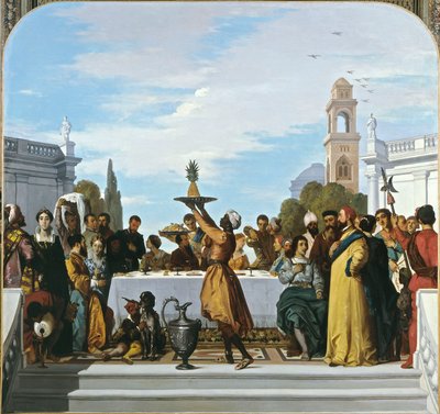 Fest i venetiansk stil, mittpanel av Louis Boulanger