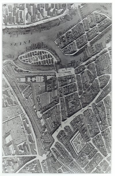 Plan av Paris, känd som 