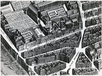 Turgot Karta över Paris av Louis Bretez