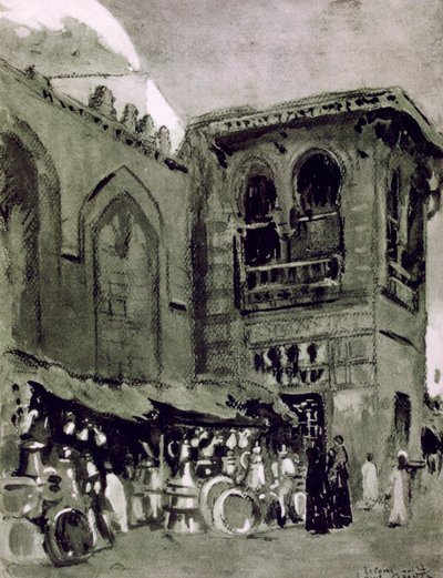 Kopparhandlare, Kairo, Egypten, 1928 av Louis Cabanes
