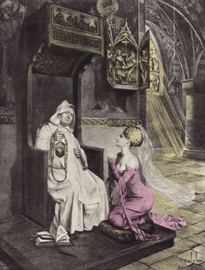 Damen och brodern, tredje dagen, tredje berättelsen av Louis Chalon