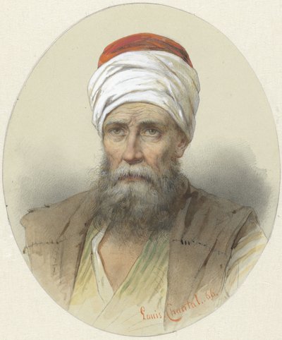 Man med turban av Louis Chantal