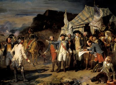 Belägringen av Yorktown av Louis Charles Auguste Couder