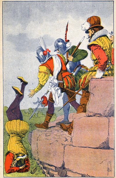 Cruaut av de protestantiska Armels av Baron des Adrets av Louis Charles Bombled