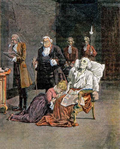 Dupleix död av Louis Charles Bombled