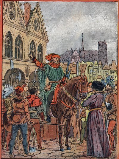 Etienne Marcel, prevot des marchands (1315-1358) förvärvade Maison des Pillars på Place de Greve i juli 1357 (Etienne Marcel-politiker, provost för köpmännen i Paris köpte de så kallade Maison aux Pillars (”Pellarnas hus”) i namn av t av Louis Charles Bombled