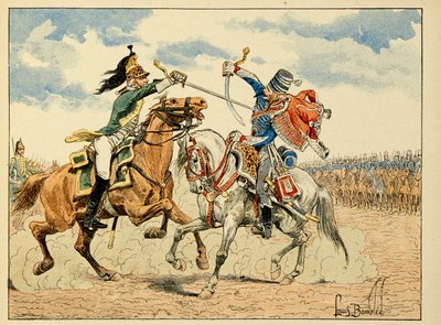 Illustration hämtad från boken "The Heros of the Siecle", anekdotiska reciter av Dick de Lonlay och illustrerad av Louis Bombled (1862-1927) av Louis Charles Bombled
