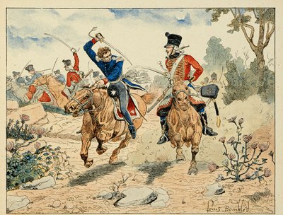 Illustration hämtad från boken "The Heros of the Siecle", anekdotiska reciter av Dick de Lonlay och illustrerad av Louis Bombled (1862-1927) av Louis Charles Bombled