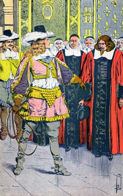 Ludvig XIV och parlamentariker av Louis Charles Bombled
