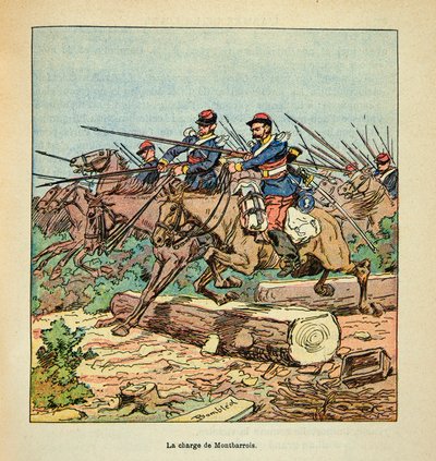 The Armee of the Loire av Eugene Sergent, dit Grenest, illustrerad av Louis Bombled (1862-1927) (fransk-tyska kriget; kampanj 1870 -1871): Slaget vid Ladon den 22 november av Louis Charles Bombled