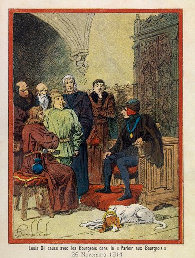 The Grand Jornees of the Hotel de Ville de Paris av A. Mercier, illustrerad av Louis Bombled (1862-1927): Den 26 november av Louis Charles Bombled