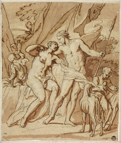 Venus och Adonis av Louis Cheron