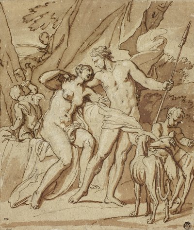 Venus och Adonis av Louis Cheron